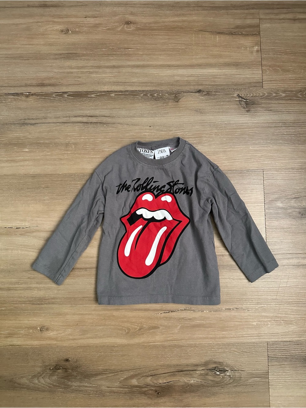 Zara x The Rolling Stones Graphic Long Sleeve Tee – 12–18M